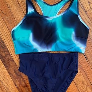 Only wore once swimming suits (top L bottom S)